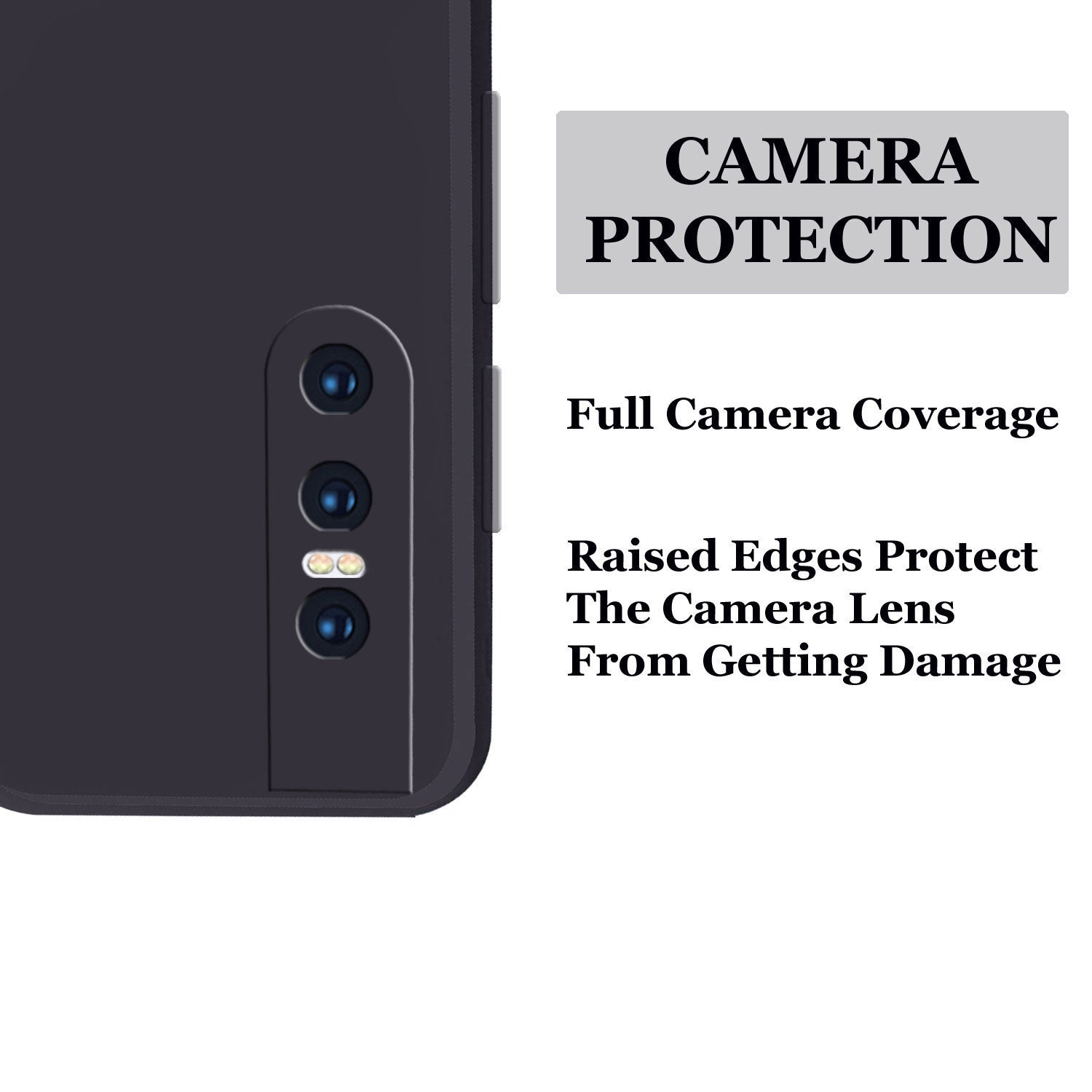 Vivo V15 Pro Liquid Silicone Back Cover Case With TPU & Matte Finish - Black