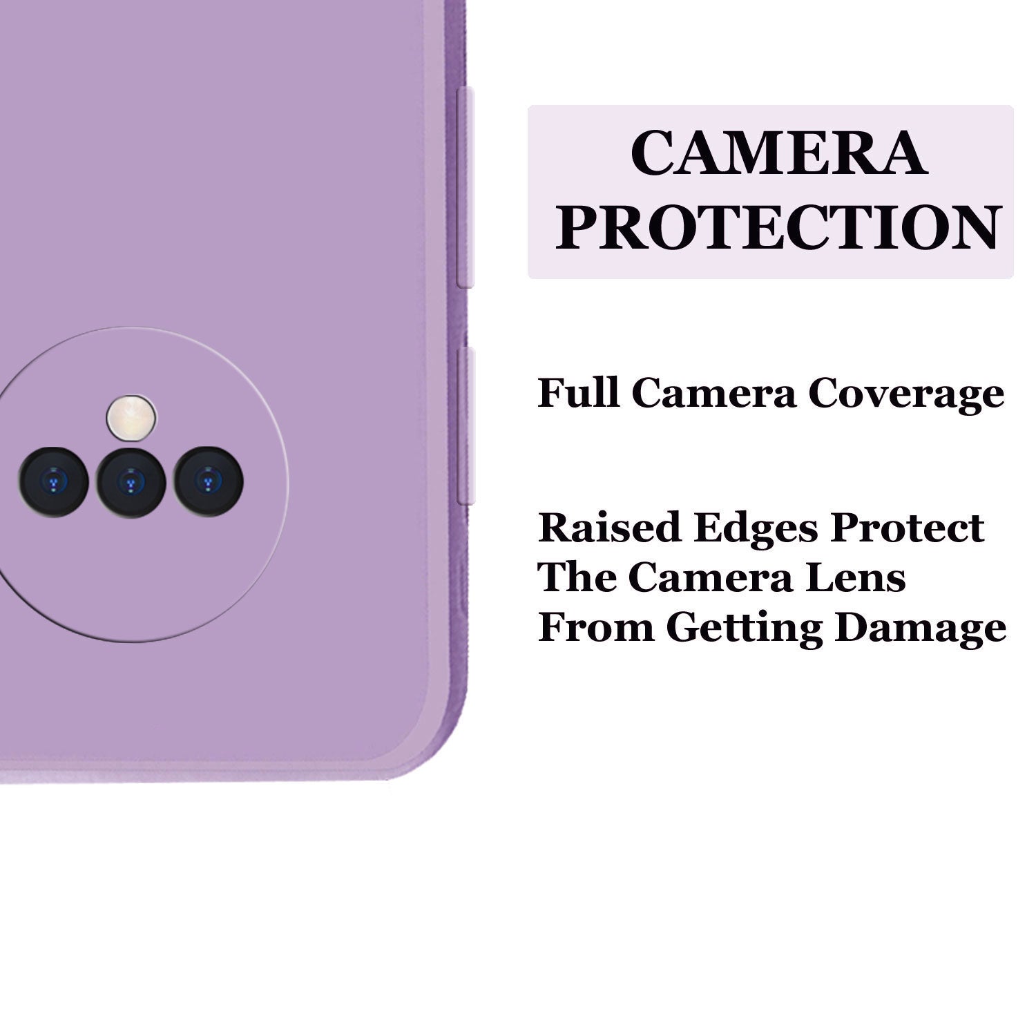 OnePlus 7T Liquid Silicone Back Cover Case With TPU & Matte Finish - Purple