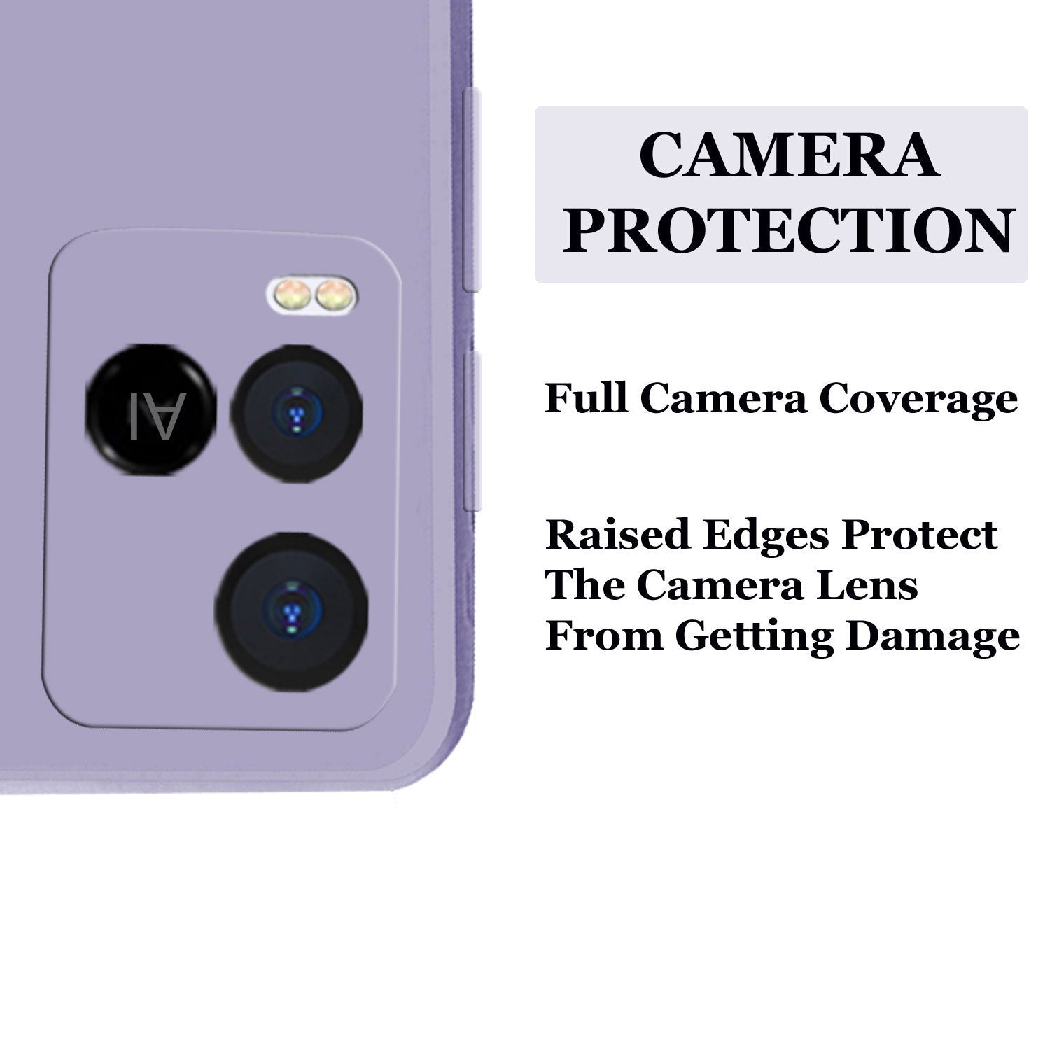 Vivo Y21 / Y33s Liquid Silicone Back Cover Case With TPU & Matte Finish - Purple