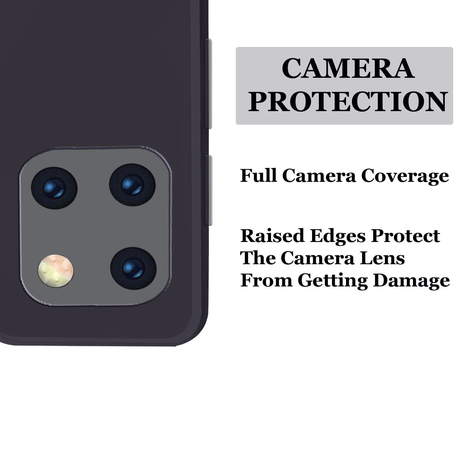 Samsung Note 10 Lite Liquid Silicone Back Cover Case With TPU & Matte Finish - Black