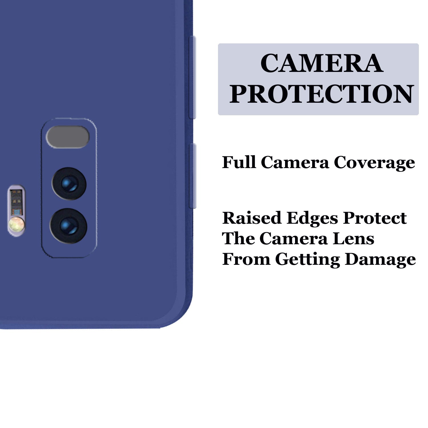Samsung S9 Plus Liquid Silicone Back Cover Case With TPU & Matte Finish - Blue