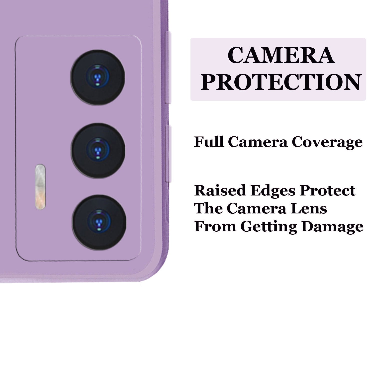 Vivo V23E 5g Liquid Silicone Back Cover Case With TPU & Matte Finish - Purple