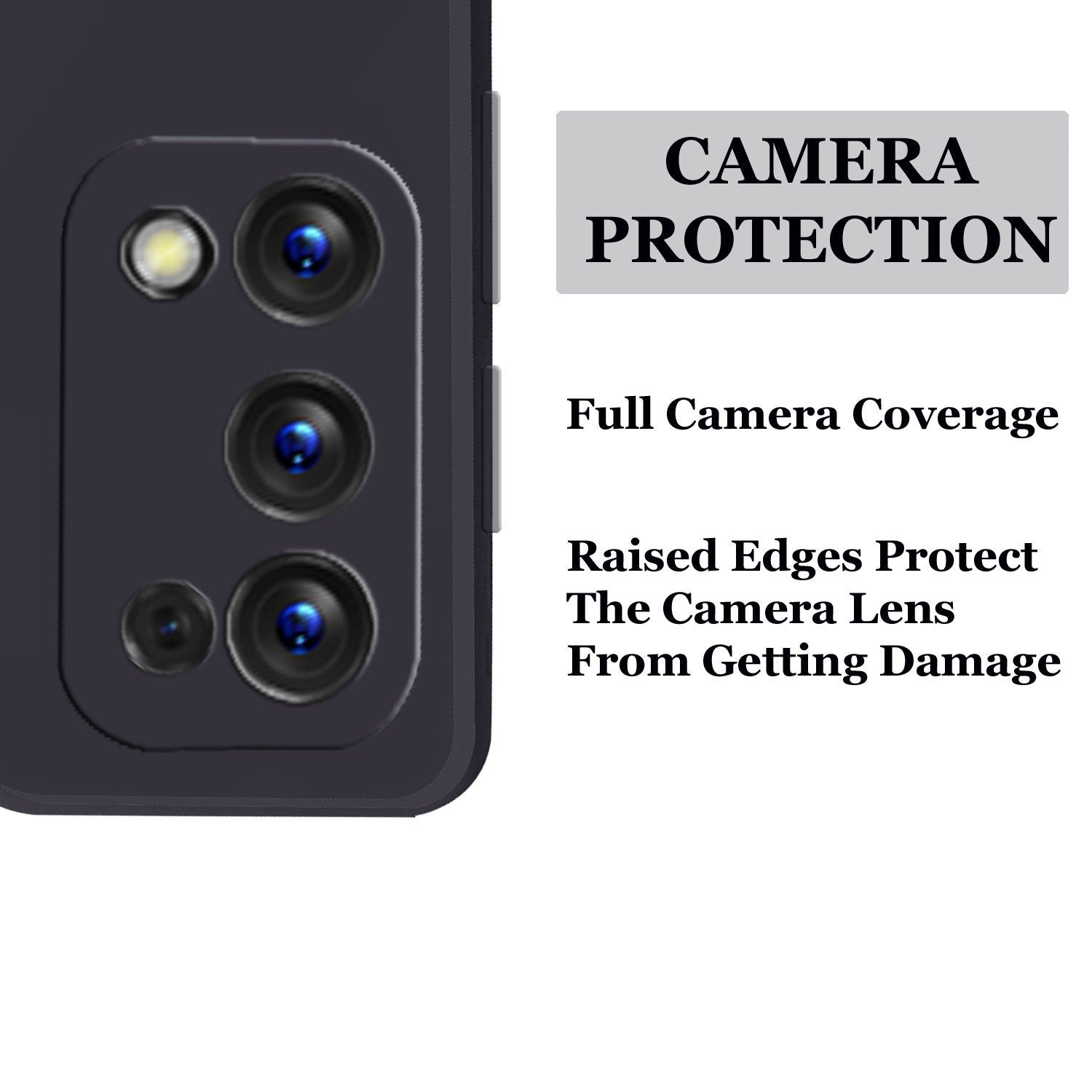 Realme 7 Pro Liquid Silicone Back Cover Case With TPU & Matte Finish - Black