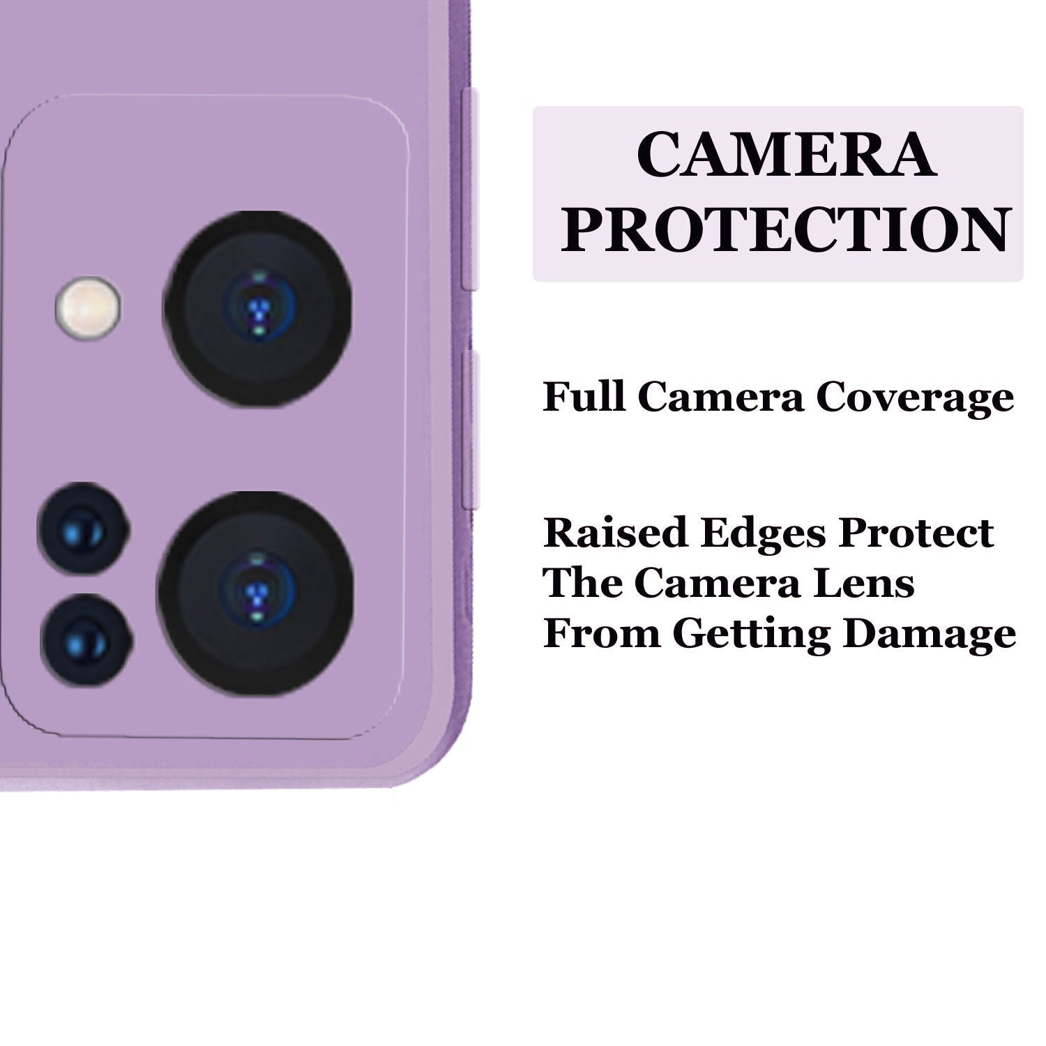 Reno 7 Pro Liquid Silicone Back Cover Case With TPU & Matte Finish - Purple