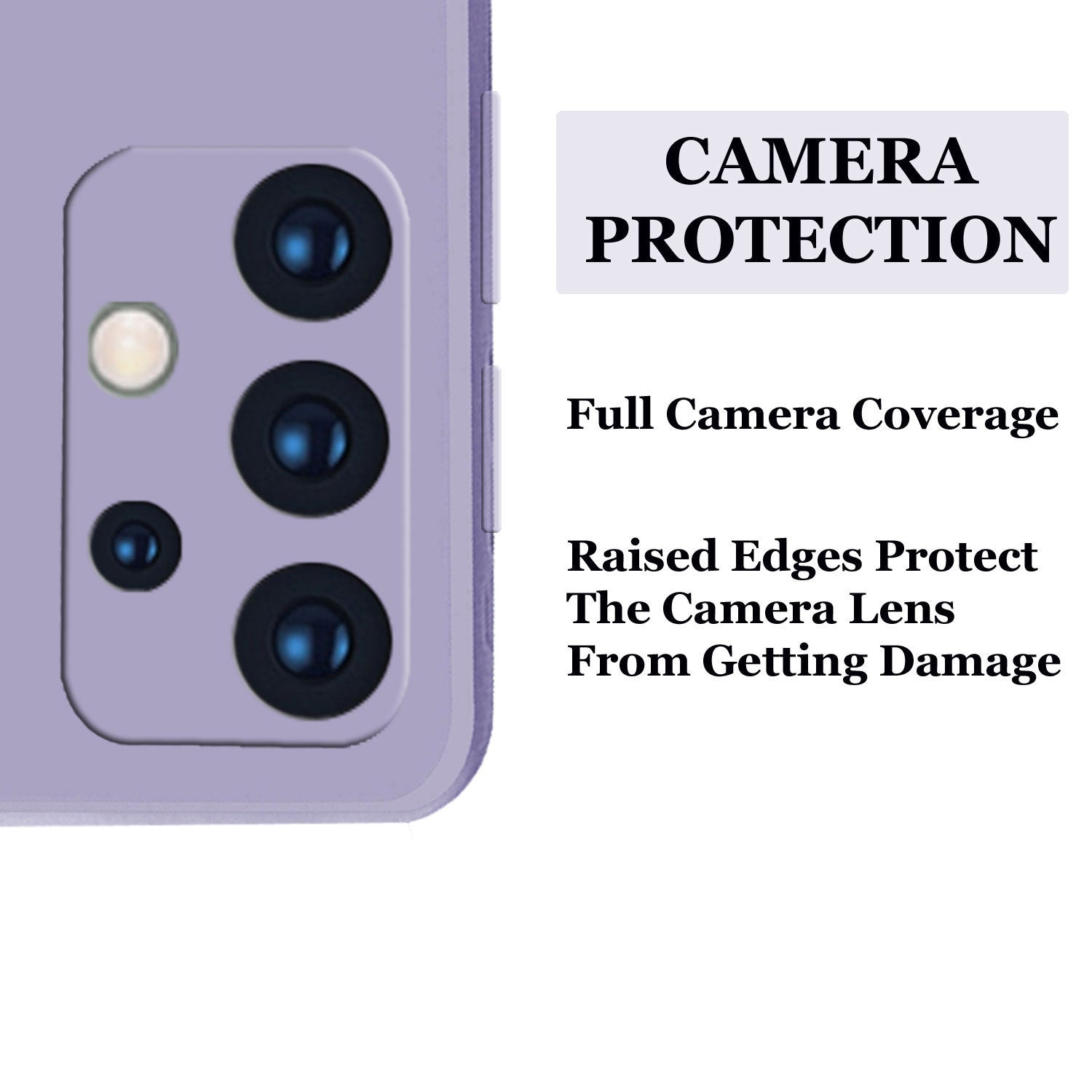 Liquid TPU Silicone Matte Back Cover Case For Samsung A32 - Purple