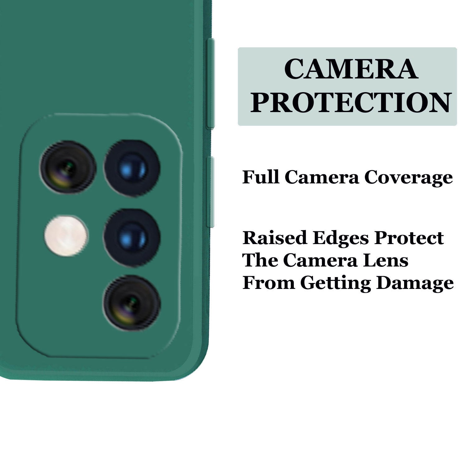Samsung M31s Liquid Silicone Back Cover Case With TPU & Matte Finish - Dark Green