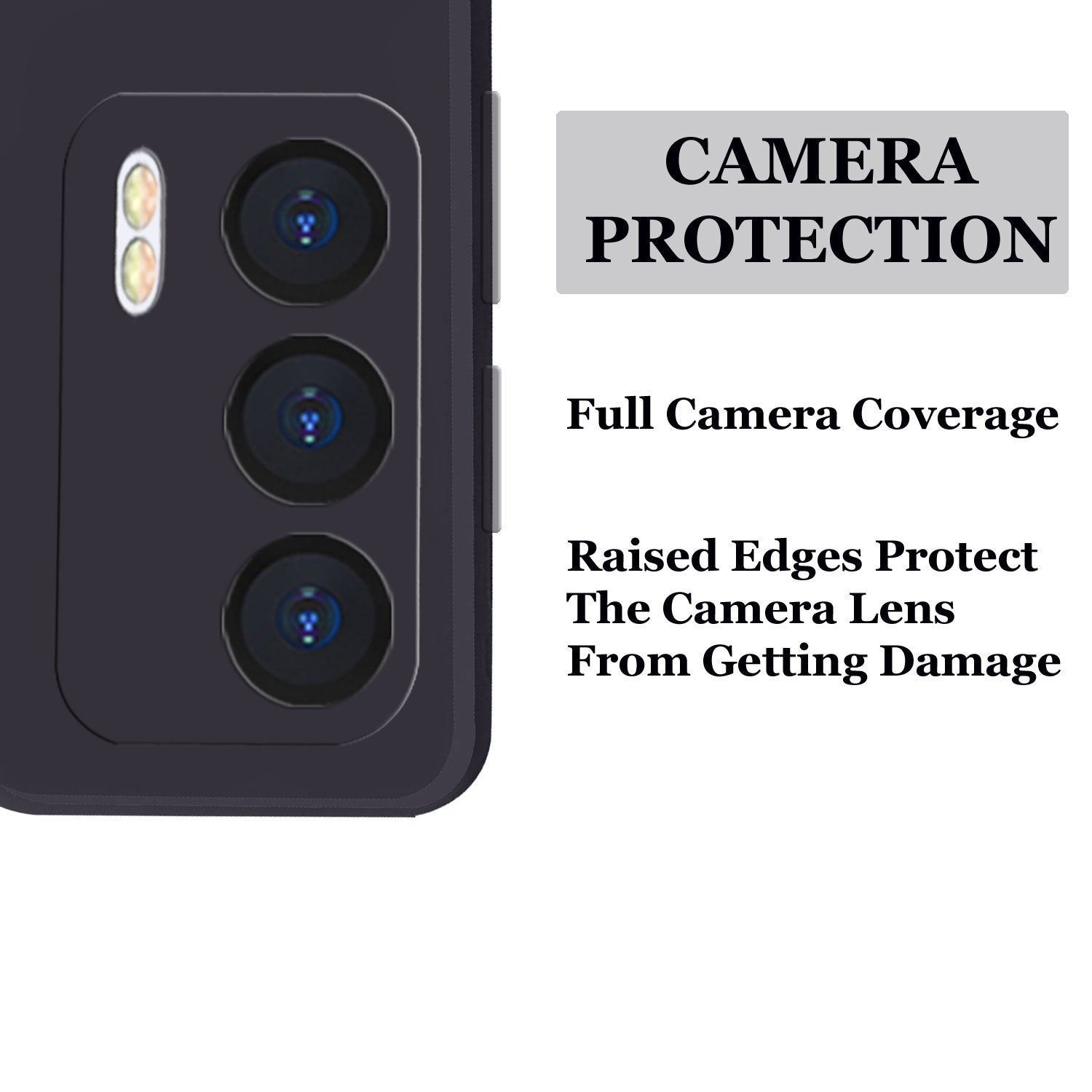 Realme X7 Liquid Silicone Back Cover Case With TPU & Matte Finish - Black
