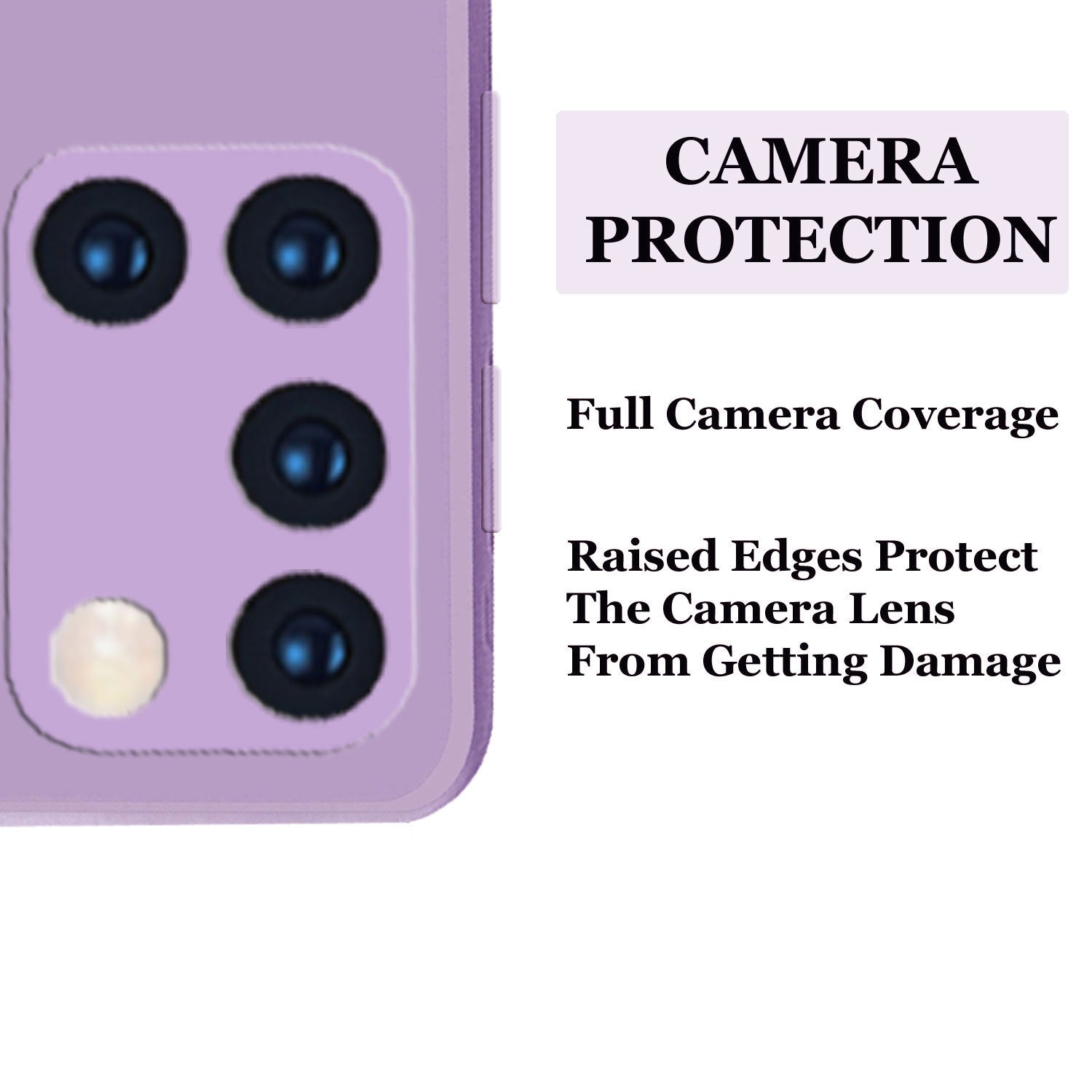 Samsung Galaxy A21s Liquid Silicone Back Cover Case With TPU & Matte Finish - Purple