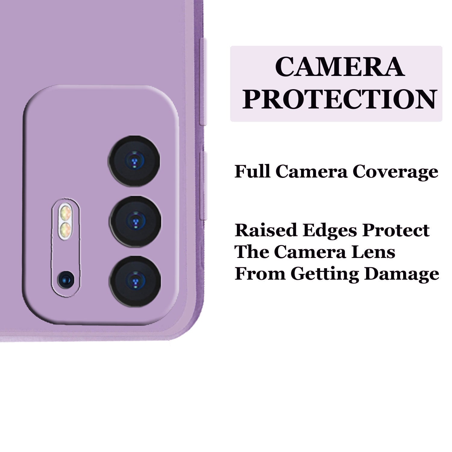 Oppo F19 Pro Plus Liquid Silicone Back Cover Case With TPU & Matte Finish - Purple