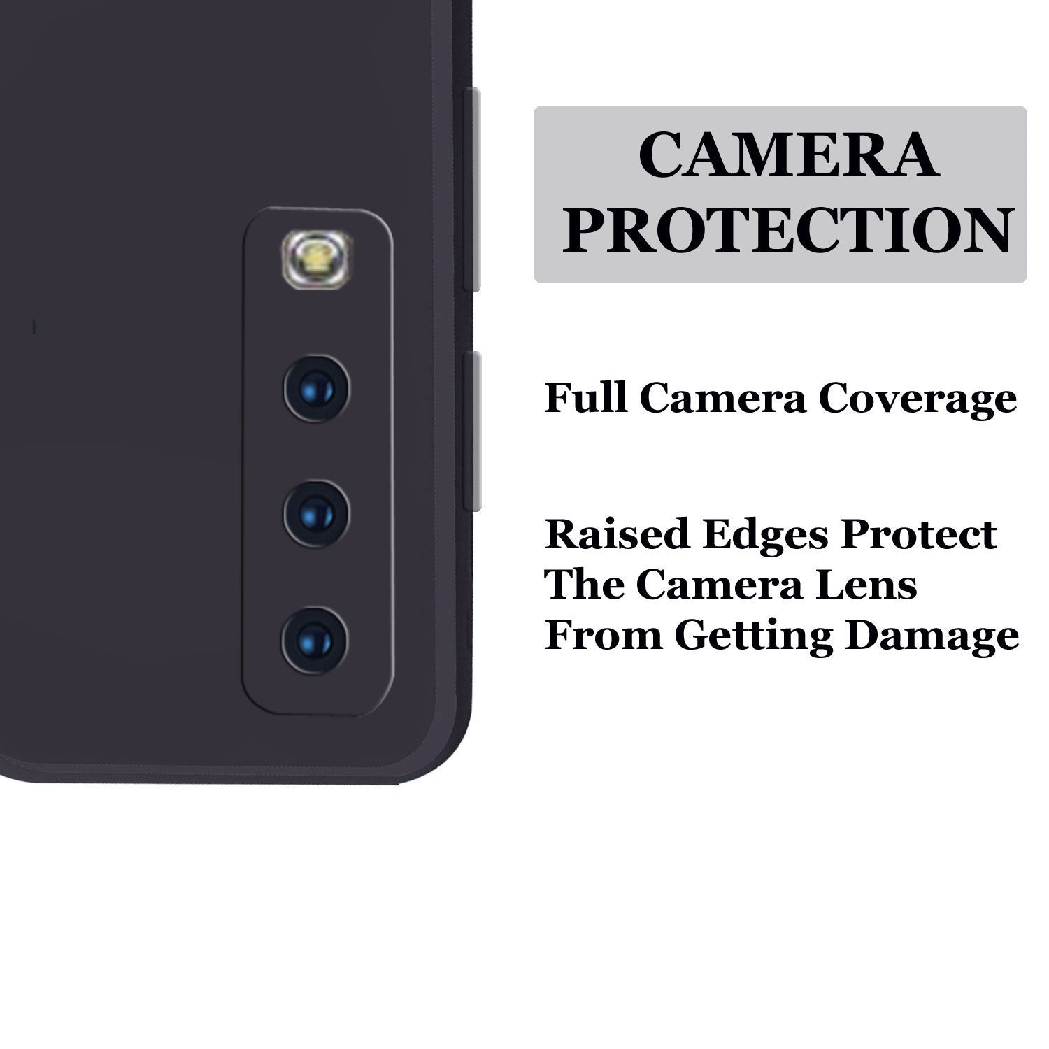 Samsung Galaxy A7 2018 Liquid Silicone Back Cover Case With TPU & Matte Finish - Black