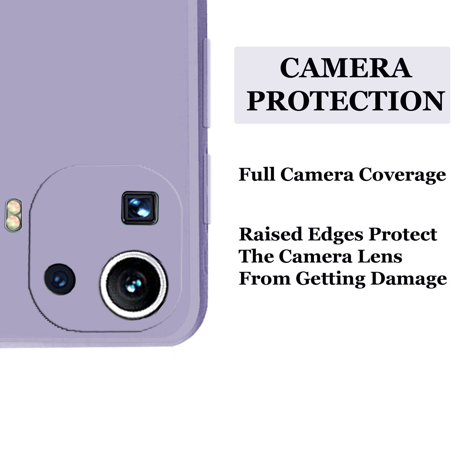 Mi 11 Pro Liquid Silicone Back Cover Case With TPU & Matte Finish - purple
