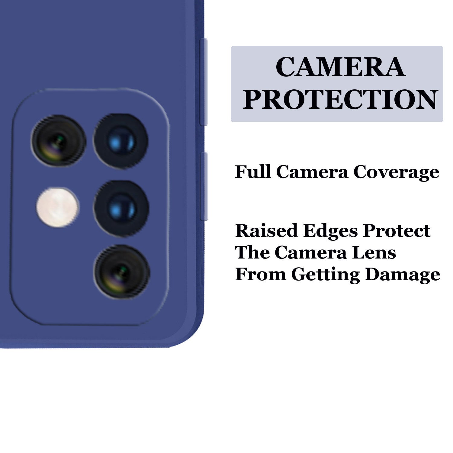 Samsung M31s Liquid Silicone Back Cover Case With TPU & Matte Finish - Blue