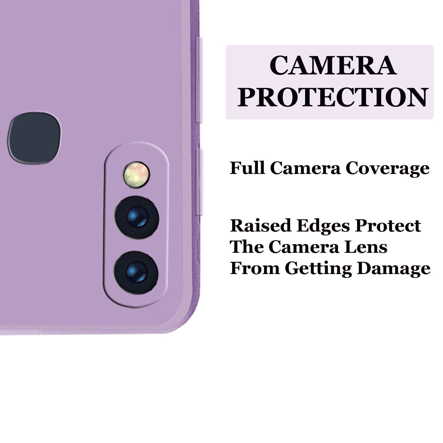 Vivo V9 Liquid Silicone Back Cover Case With TPU & Matte Finish - Purple