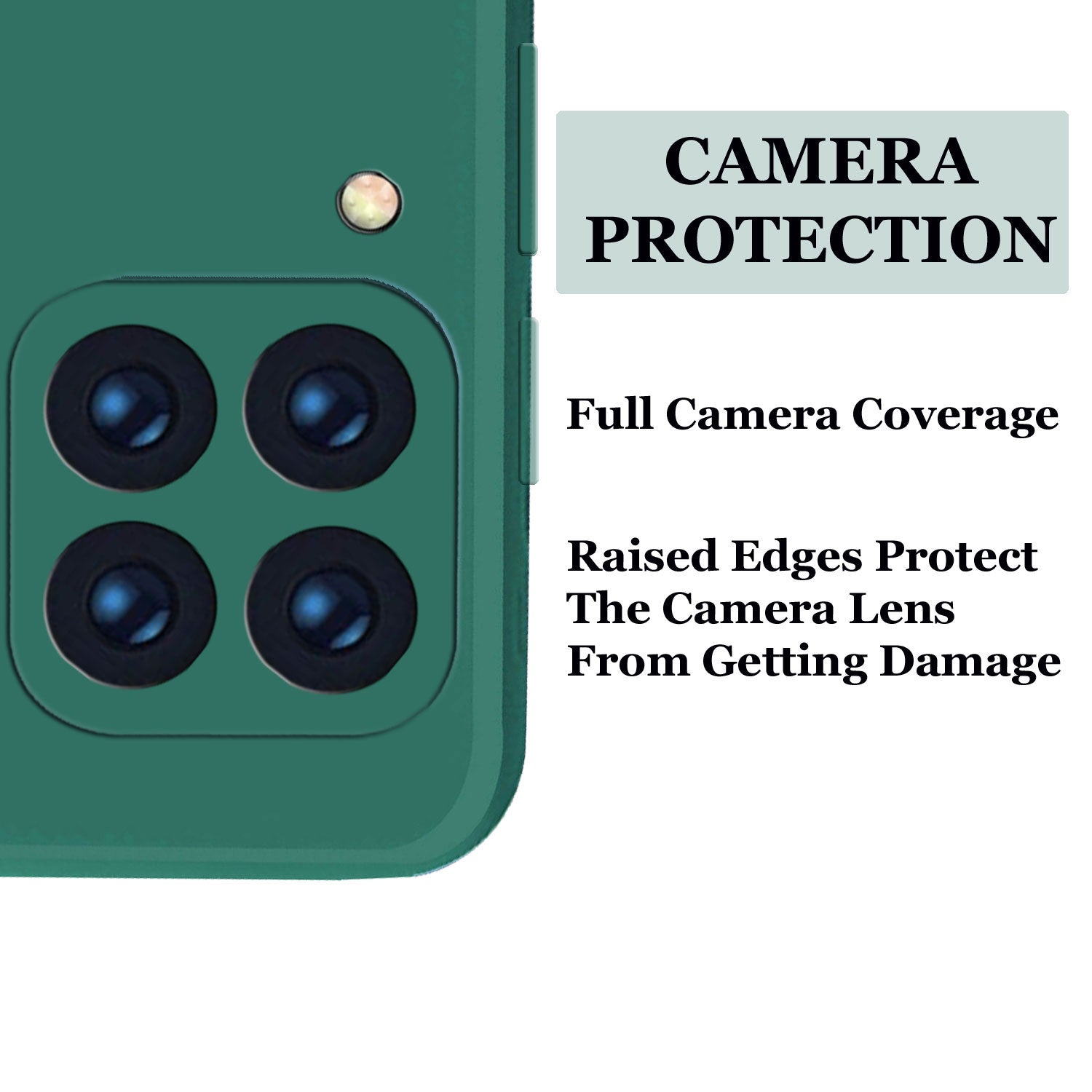 Samsung Galaxy M33 5G Liquid Silicone Back Cover Case With TPU & Matte Finish - Green