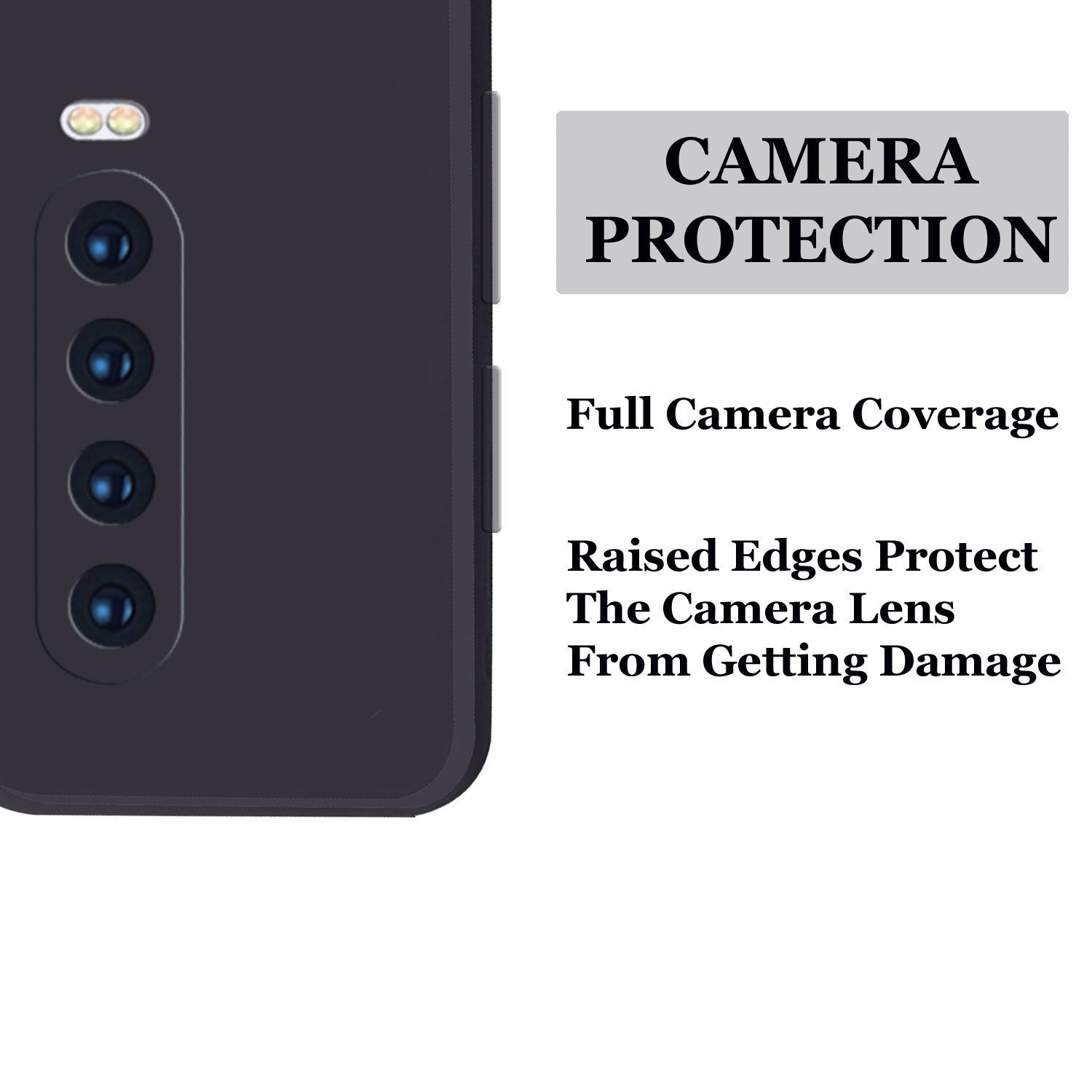 Poco X2 Liquid Silicone Back Cover Case With TPU & Matte Finish - Black