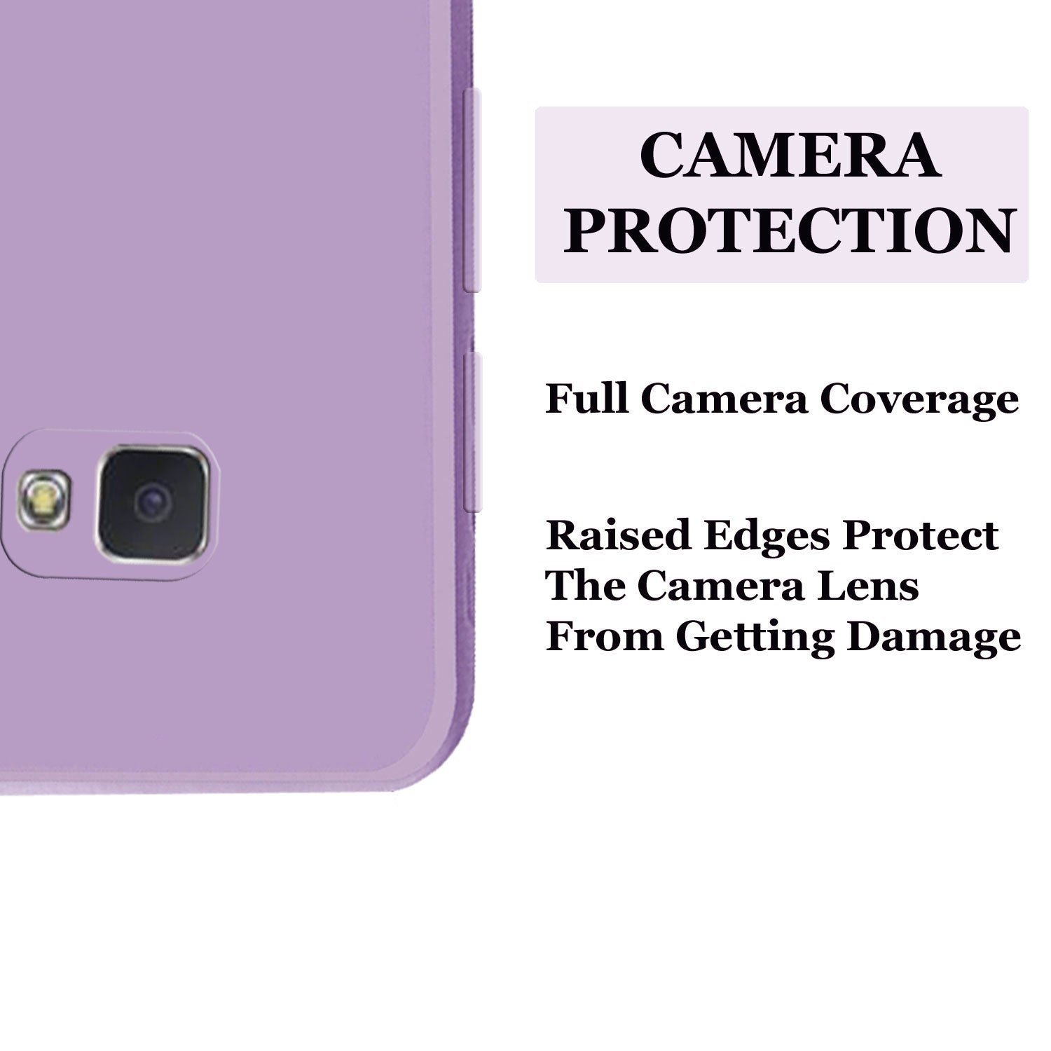 Samsung J7 Prime Liquid Silicone Back Cover Case With TPU & Matte Finish - Purple