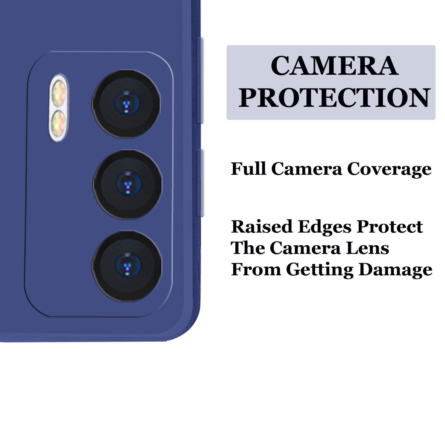 Realme X7 Liquid Silicone Back Cover Case With TPU & Matte Finish - Blue