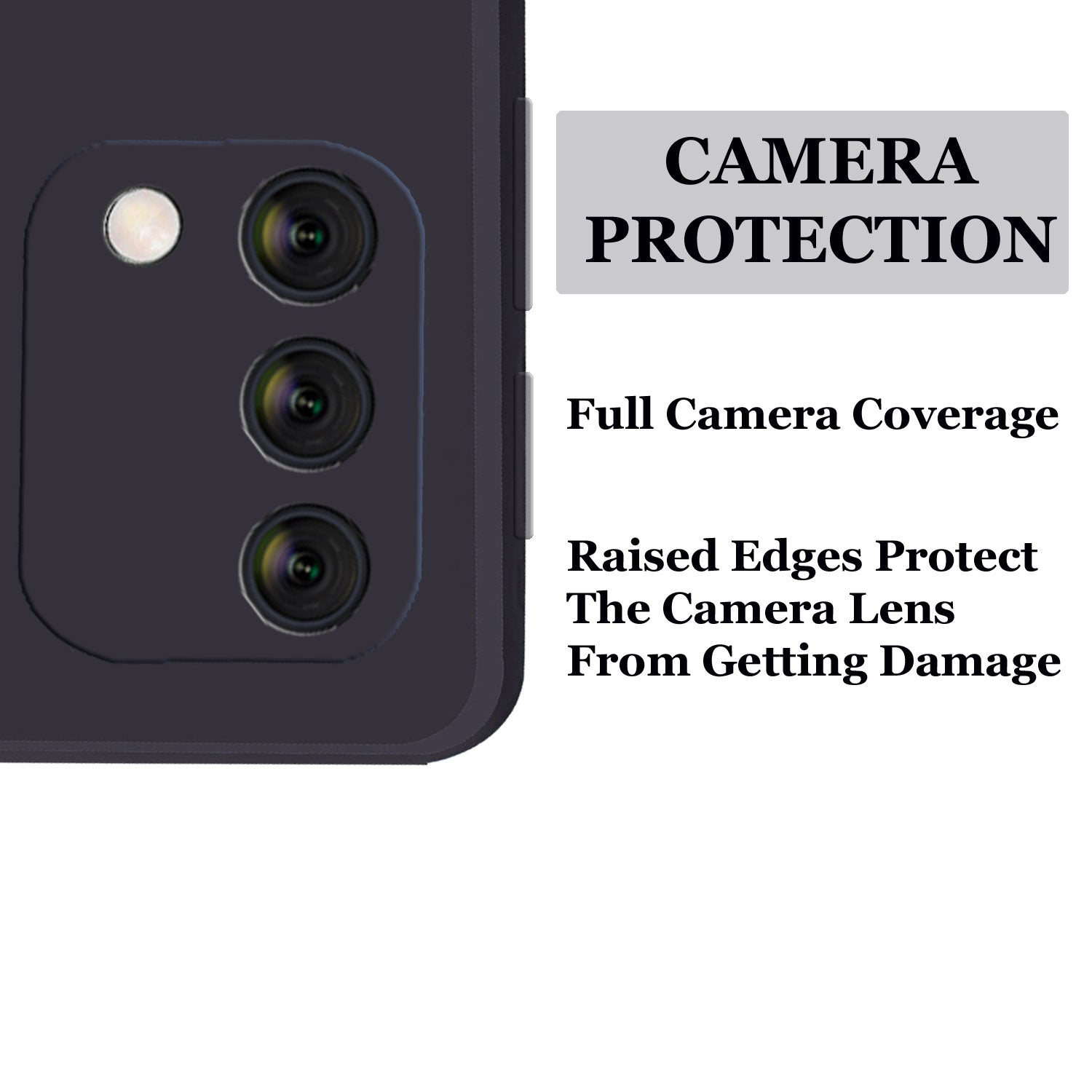 Samsung S10 Lite Liquid Silicone Back Cover Case With TPU & Matte Finish - Black