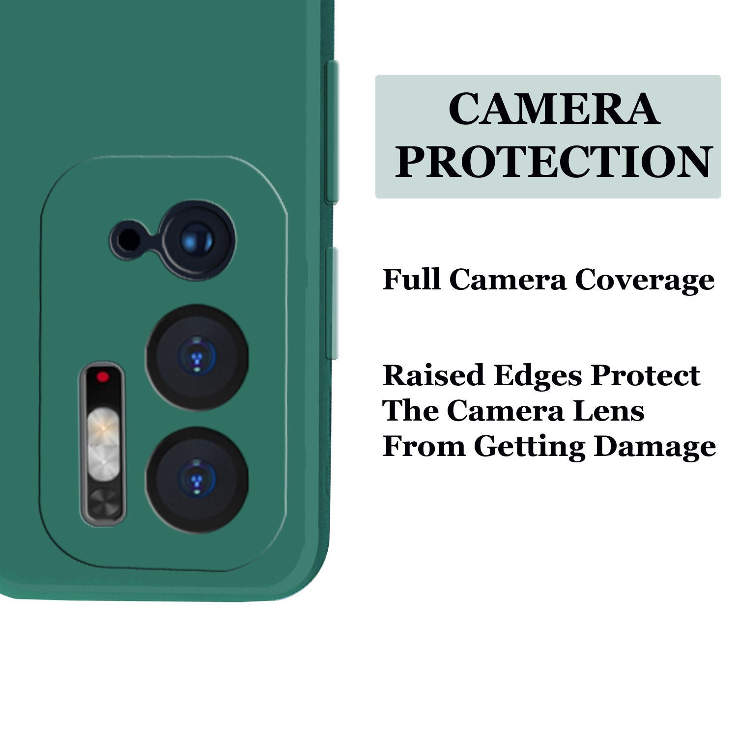 Mi Redmi Note 10T 5G / Poco M3 Pro 5G Liquid Silicone Back Cover Case With TPU & Matte Finish - Green