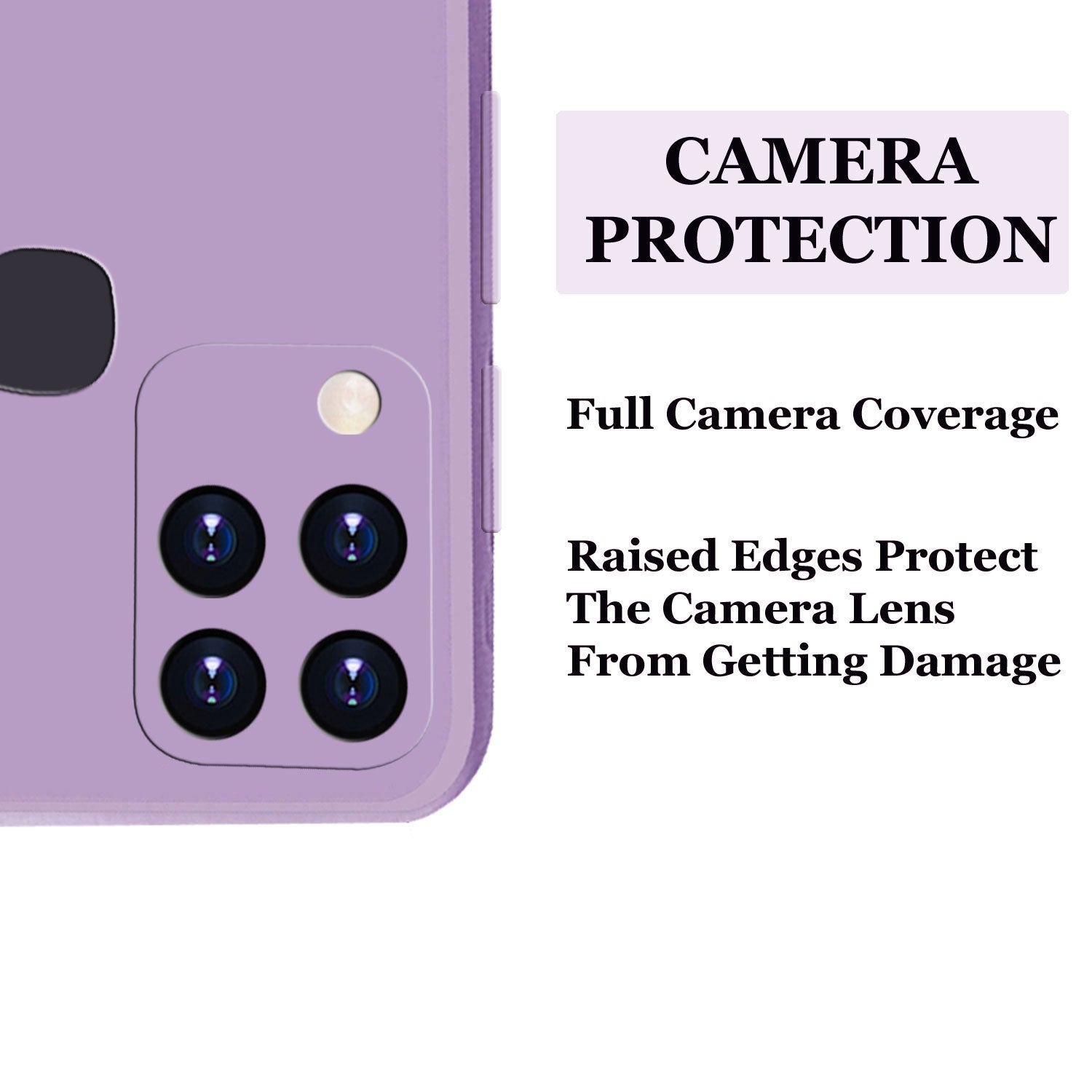 Infinix Hot 10 S Liquid Silicone Back Cover Case With TPU & Matte Finish - Purple