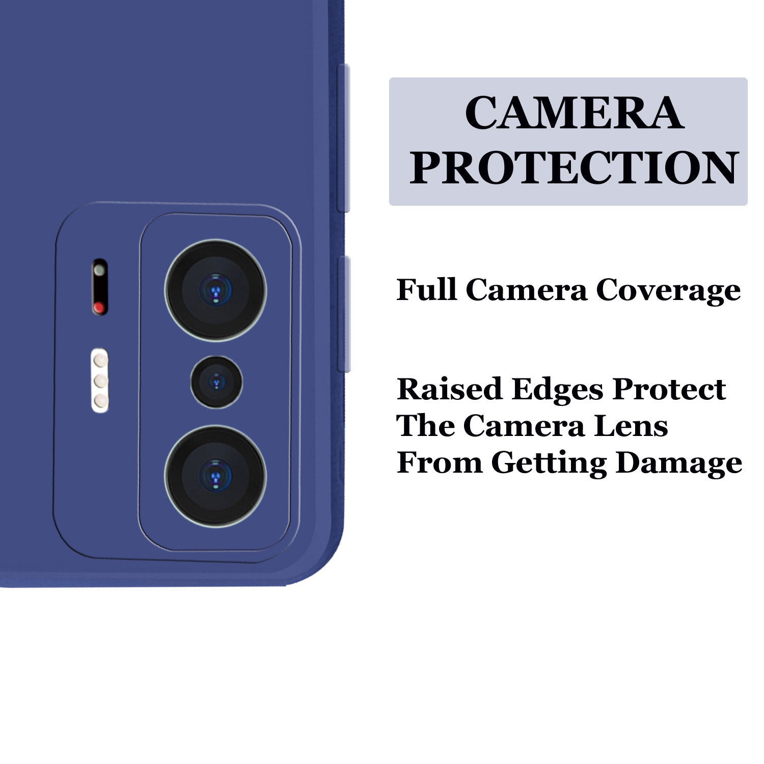 Xiaomi 11T 5G Liquid Silicone Back Cover Case With TPU & Matte Finish - Blue