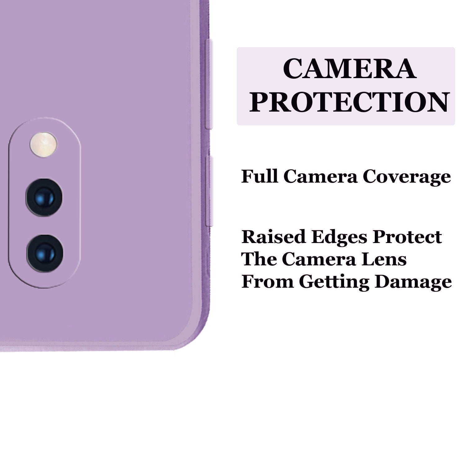 Oneplus 7 Liquid Silicone Back Cover Case With TPU & Matte Finish - Purple
