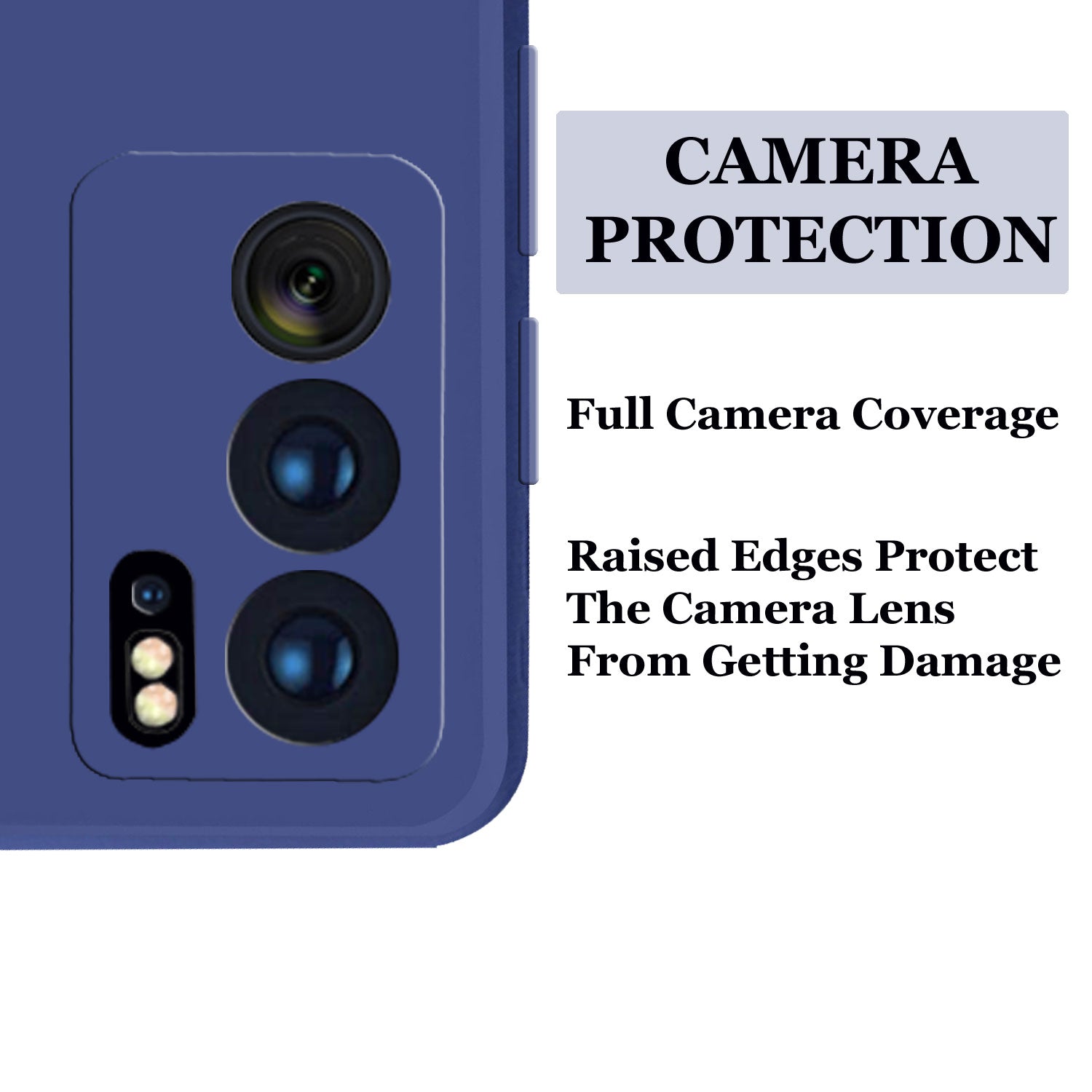 Reno 6 Liquid Silicone Back Cover Case With TPU & Matte Finish - Blue