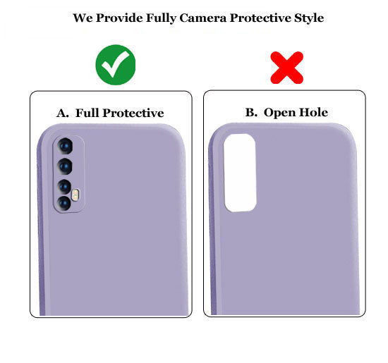 Realme 7 Liquid Silicone Back Cover Case With TPU & Matte Finish - Purple