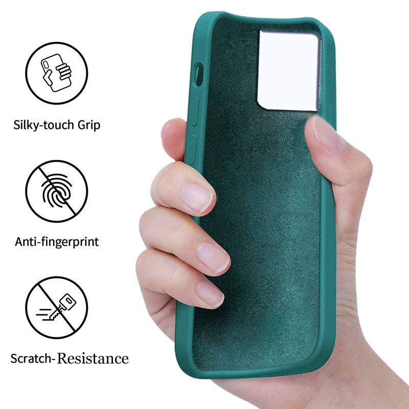 Samsung S21 Ultra Liquid Silicone Back Cover Case With TPU & Matte Finish - Dark Green