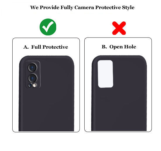 Oneplus Nord 2 5g Liquid Silicone Back Cover Case With TPU & Matte Finish - Black