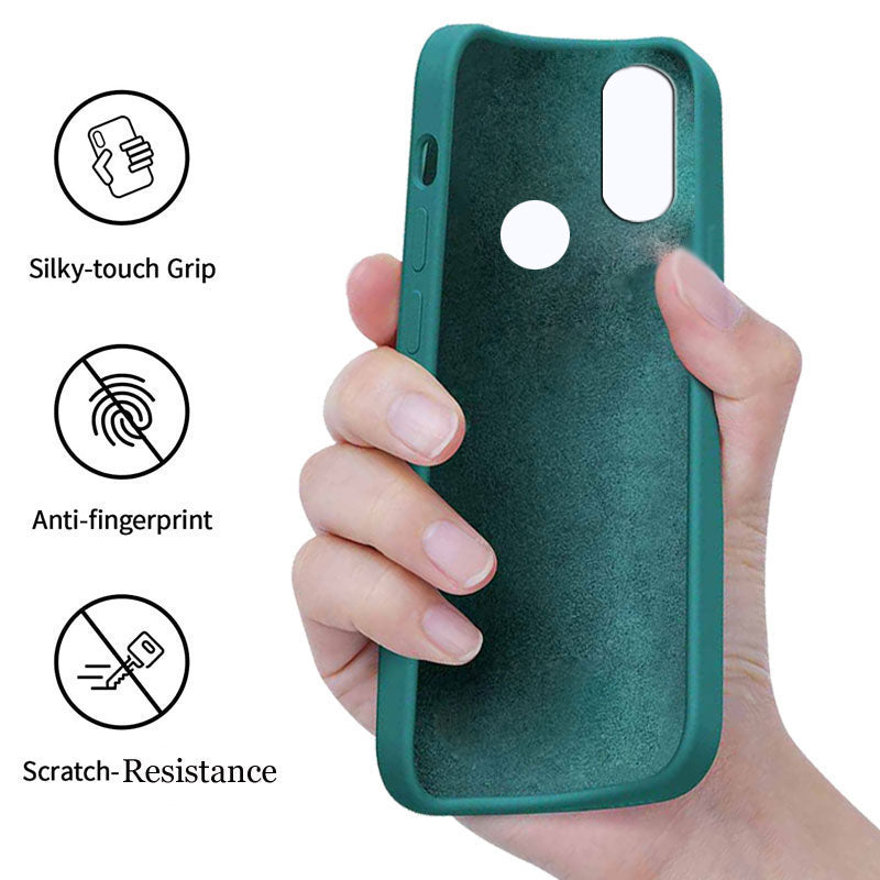 Redmi Note 7 Pro Liquid Silicone Back Cover Case With TPU & Matte Finish - Dark Green