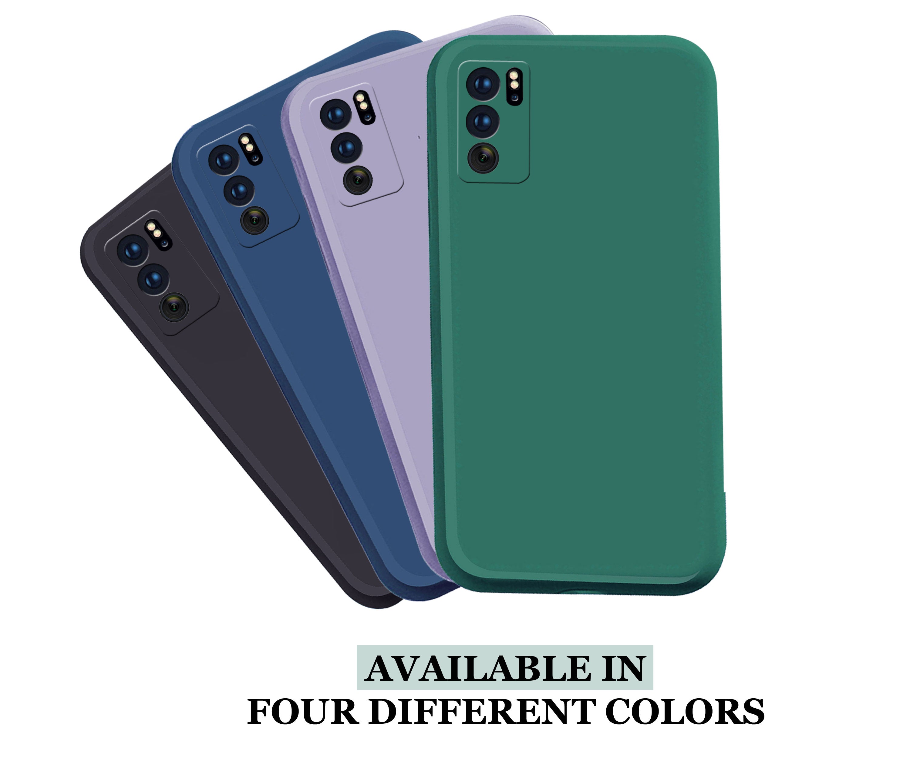 Reno 6 Liquid Silicone Back Cover Case With TPU & Matte Finish - Dark Green
