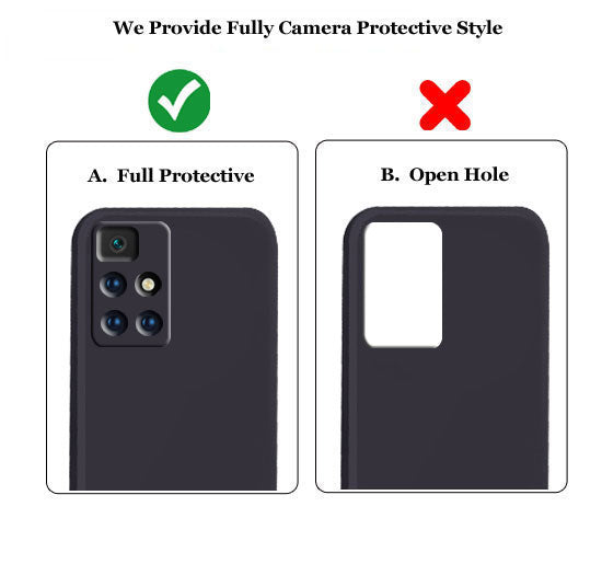 Redmi 10 Prime Liquid Silicone Back Cover Case With TPU & Matte Finish - Black