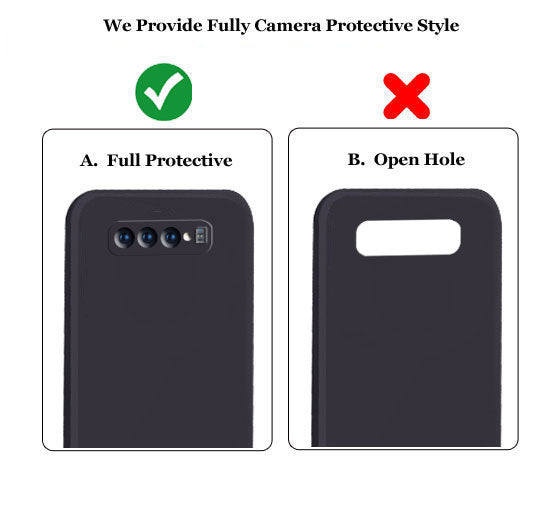 Samsung S10 Liquid Silicone Back Cover Case With TPU & Matte Finish - Black