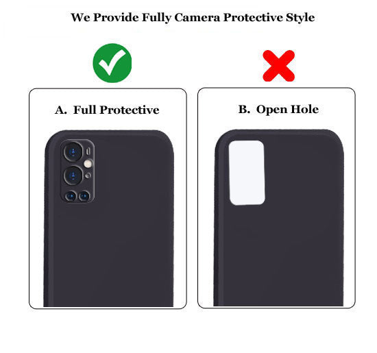 Oneplus 9 Pro Liquid Silicone Back Cover Case With TPU & Matte Finish - Black