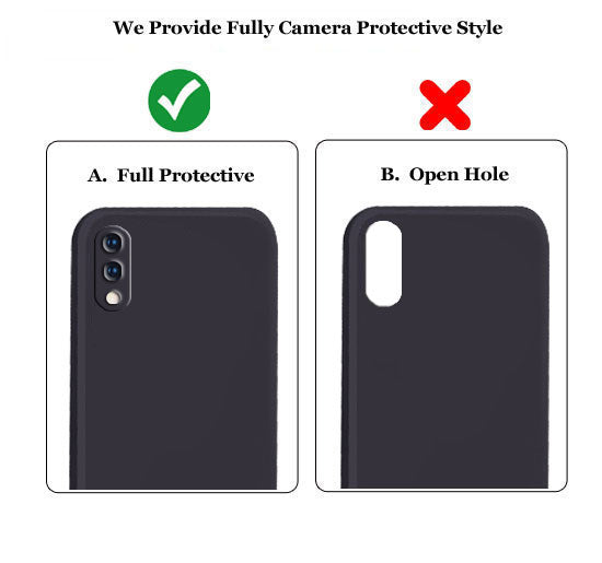 Samsung Galaxy M10 Liquid Silicone Back Cover Case With TPU & Matte Finish - Black