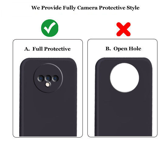 OnePlus 7T Liquid Silicone Back Cover Case With TPU & Matte Finish - Black