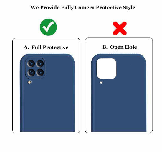 Samsung Galaxy M33 5G Liquid Silicone Back Cover Case With TPU & Matte Finish - Blue