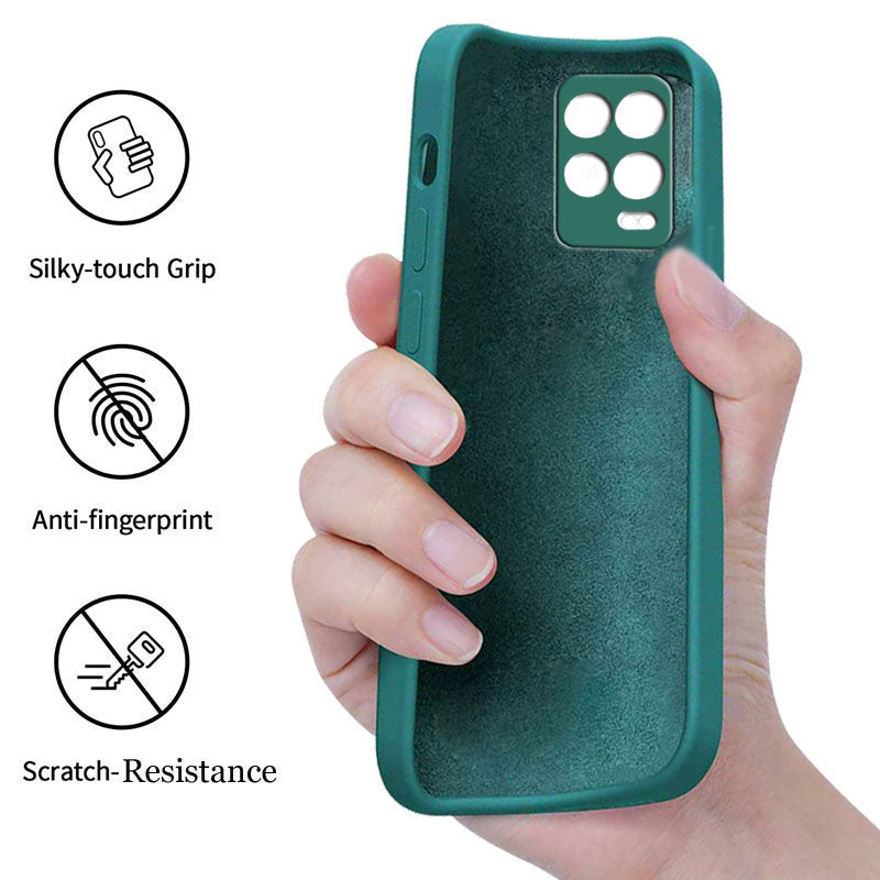 Realme 8 5G Liquid Silicone Back Cover Case With TPU & Matte Finish - Green