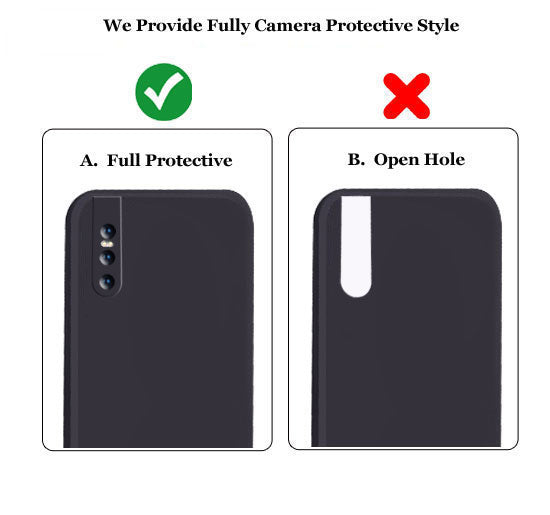Vivo V15 Pro Liquid Silicone Back Cover Case With TPU & Matte Finish - Black