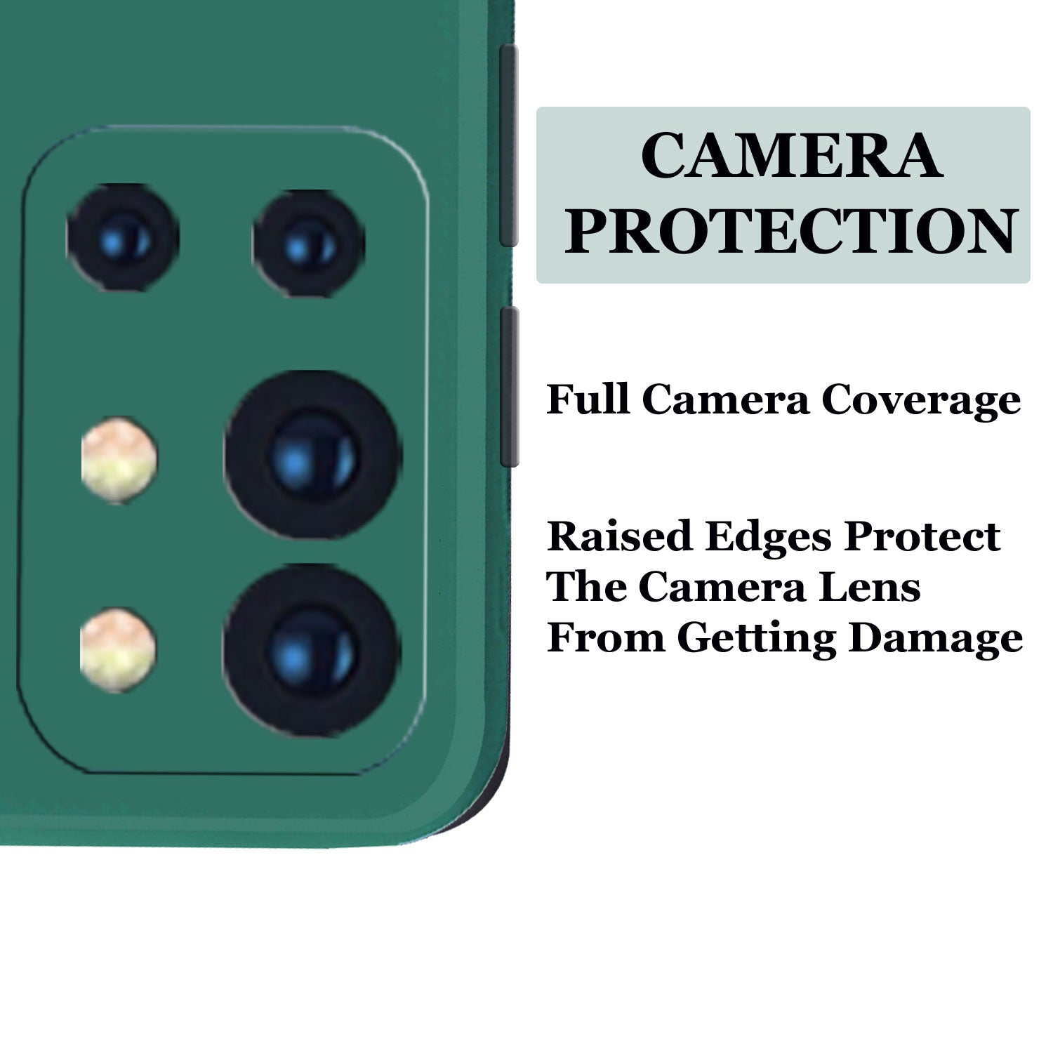 OnePlus 9R Liquid Silicone Back Cover Case With TPU & Matte Finish - DarkGreen