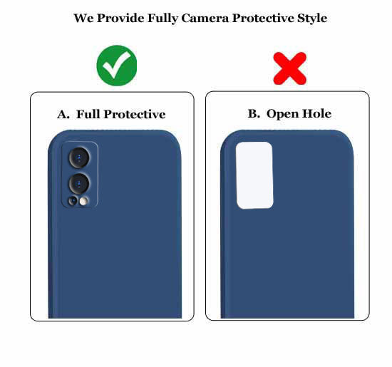 Oneplus Nord 2 5g Liquid Silicone Back Cover Case With TPU & Matte Finish - Blue
