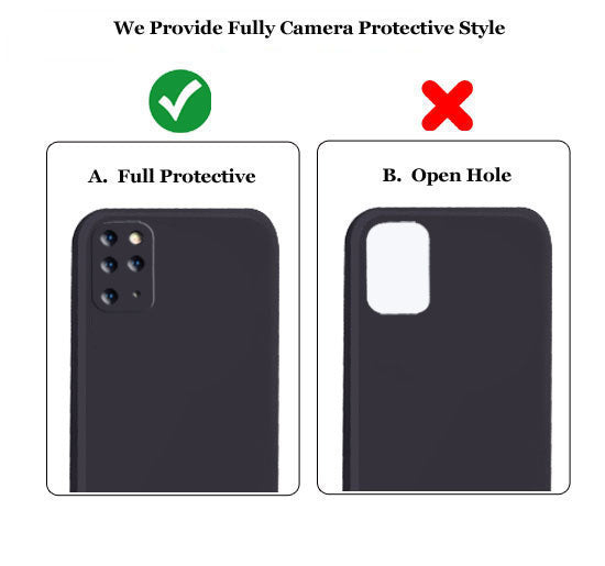 Samsung S20 Plus Liquid Silicone Back Cover Case With TPU & Matte Finish - Black