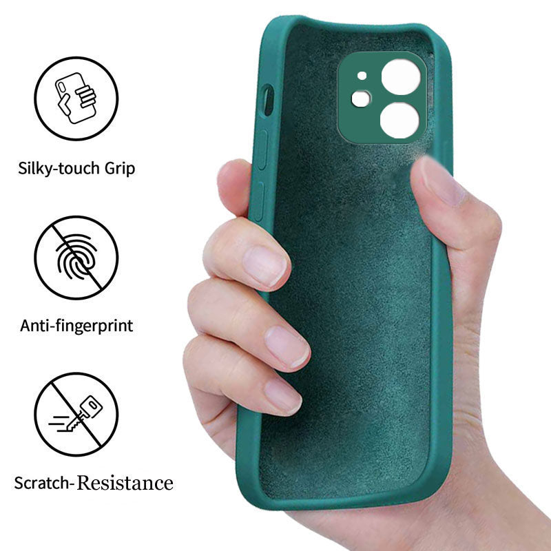 Liquid TPU Silicone Matte Back Cover Case For iphone 11 - Dark Green