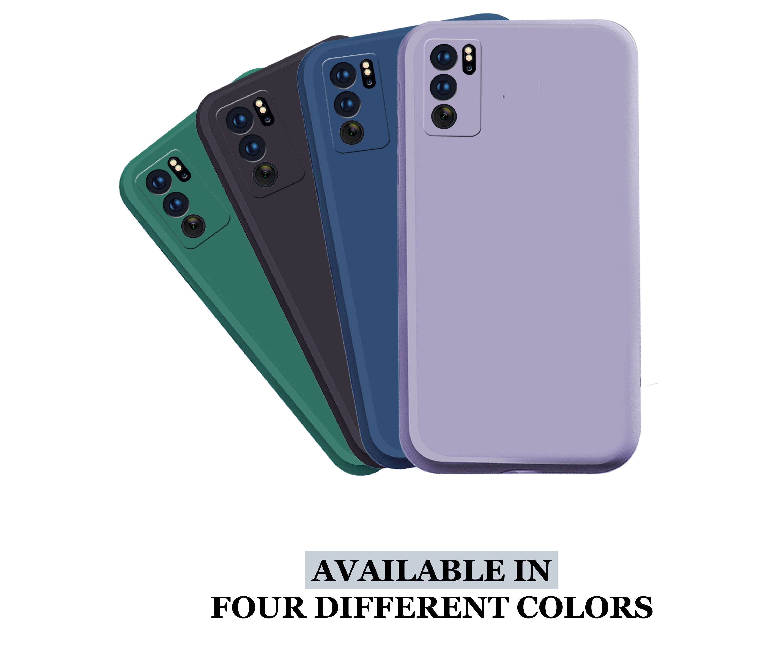 Reno 6 Pro Liquid Silicone Back Cover Case With TPU & Matte Finish - Light Purple