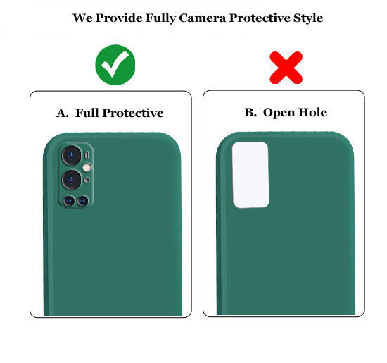 OnePlus 9 Pro Liquid Silicone Back Cover Case With TPU & Matte Finish - Dark Green
