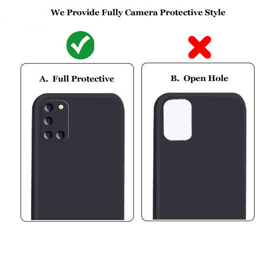 Samsung Galaxy A21s Liquid Silicone Back Cover Case With TPU & Matte Finish - Black