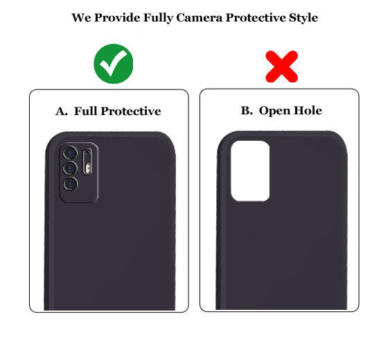 Oppo F19 Pro Plus Liquid Silicone Back Cover Case With TPU & Matte Finish - Black