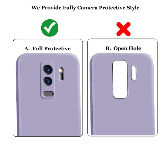 Samsung S9 Plus Liquid Silicone Back Cover Case With TPU & Matte Finish - Purple