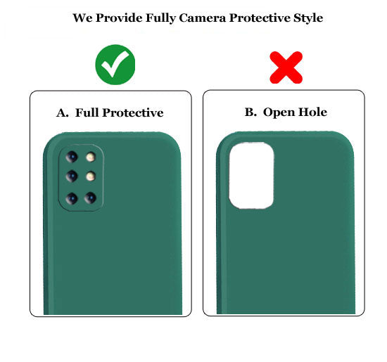 Oneplus 8t Liquid Silicone Back Cover Case With TPU & Matte Finish - Dark Green